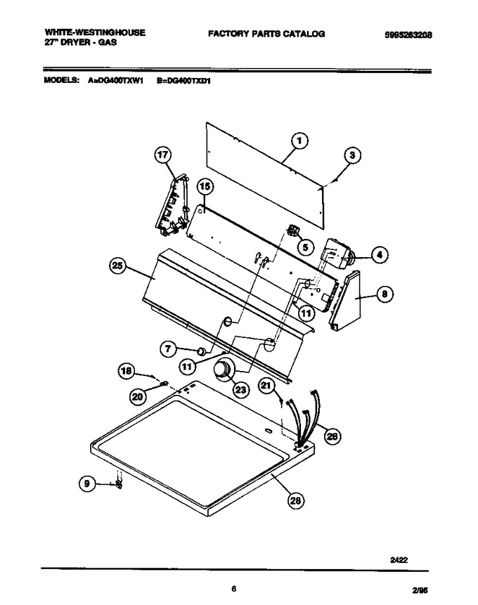 Diagram for DG400TXW1