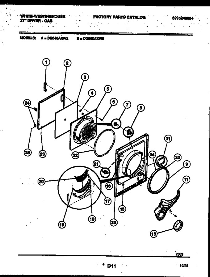 Diagram for DG640AXW2