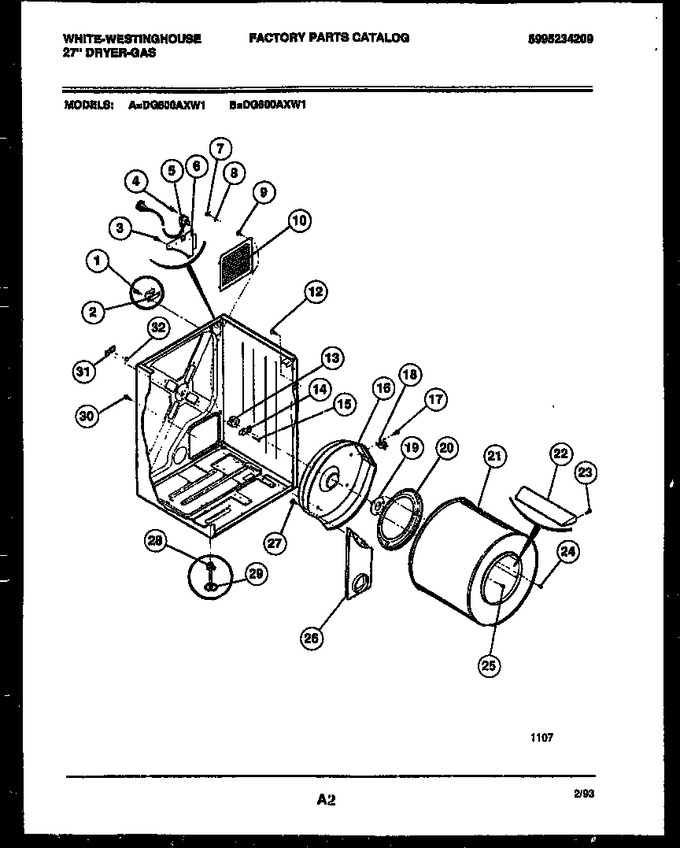 Diagram for DG600AXW1