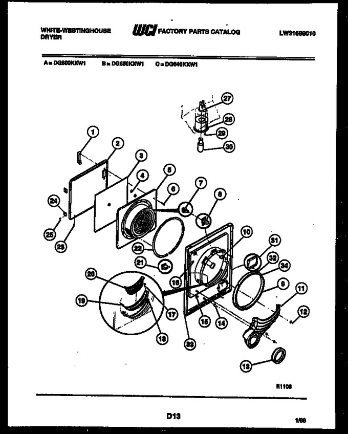 Diagram for DG650KXW1