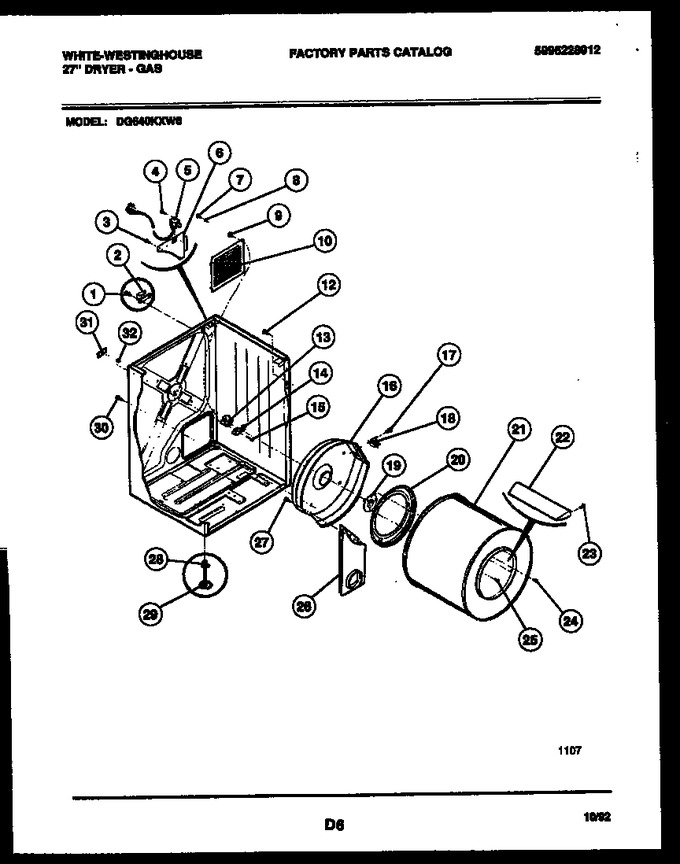 Diagram for DG640KXW6