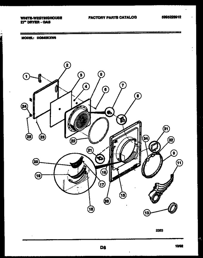 Diagram for DG640KXW6