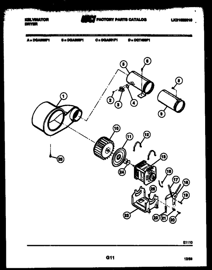 Diagram for DGA500F1W