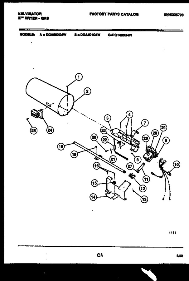 Diagram for DGA501G4W