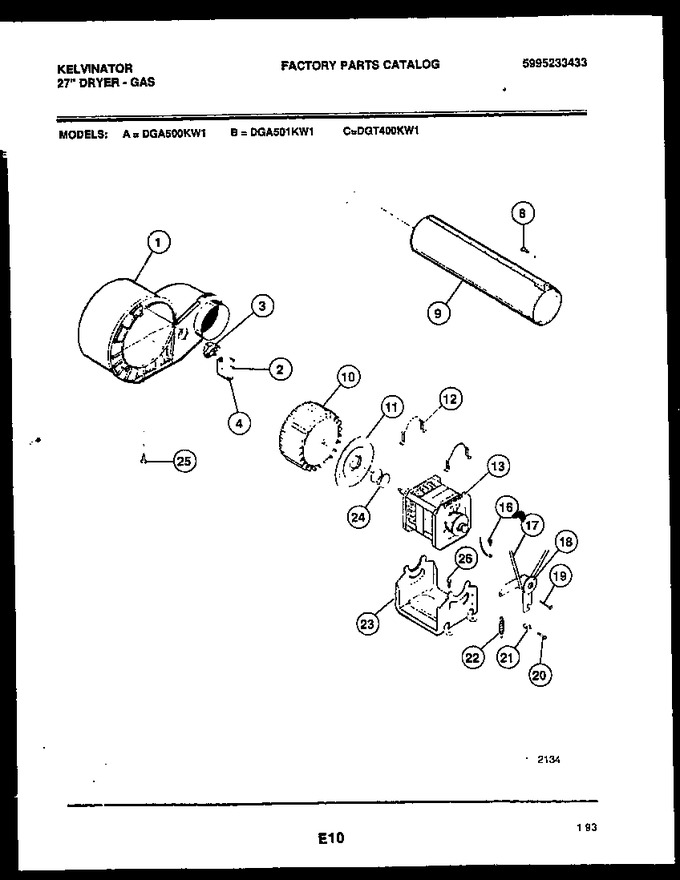 Diagram for DGA500KW1