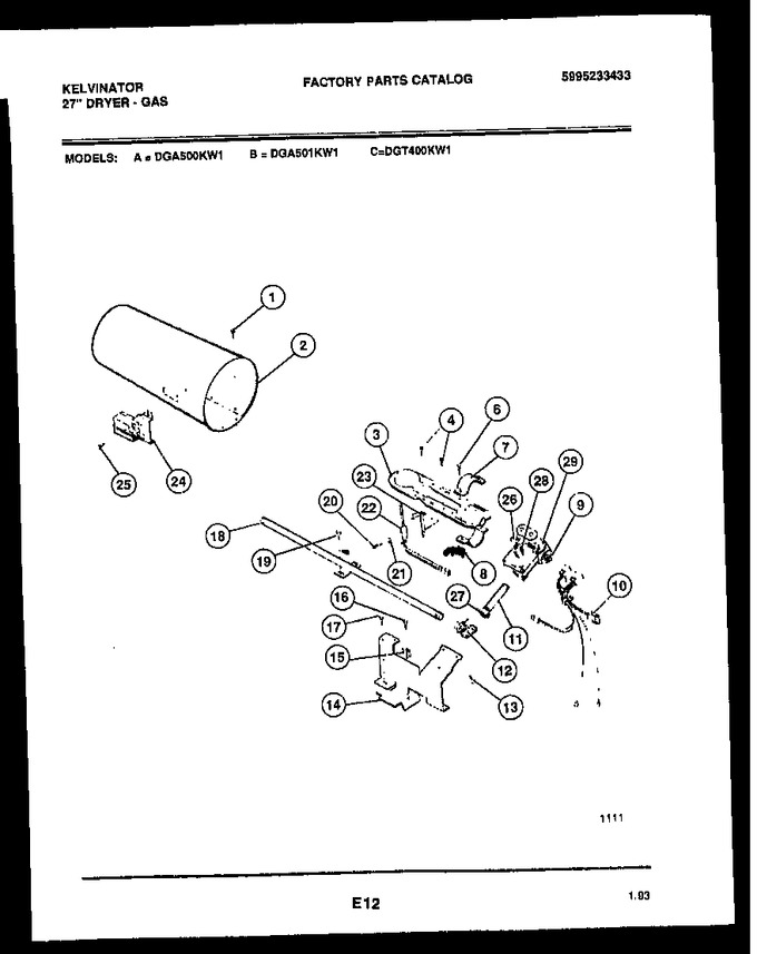 Diagram for DGA500KD1