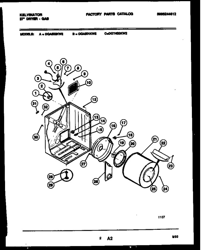 Diagram for DGA501KW2