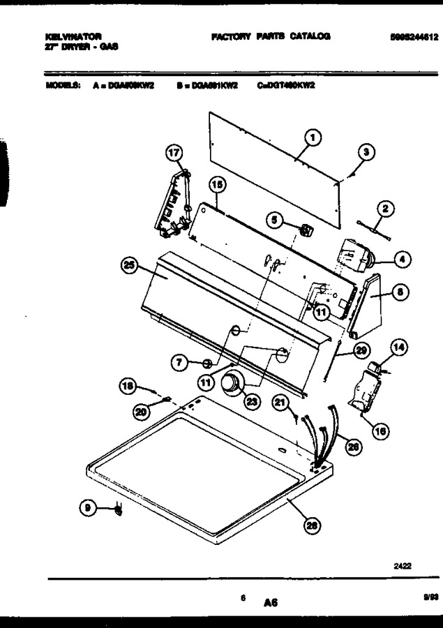Diagram for DGA500KW2