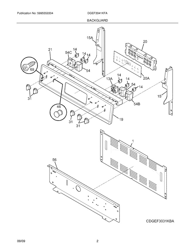 Diagram for DGEF3041KFA