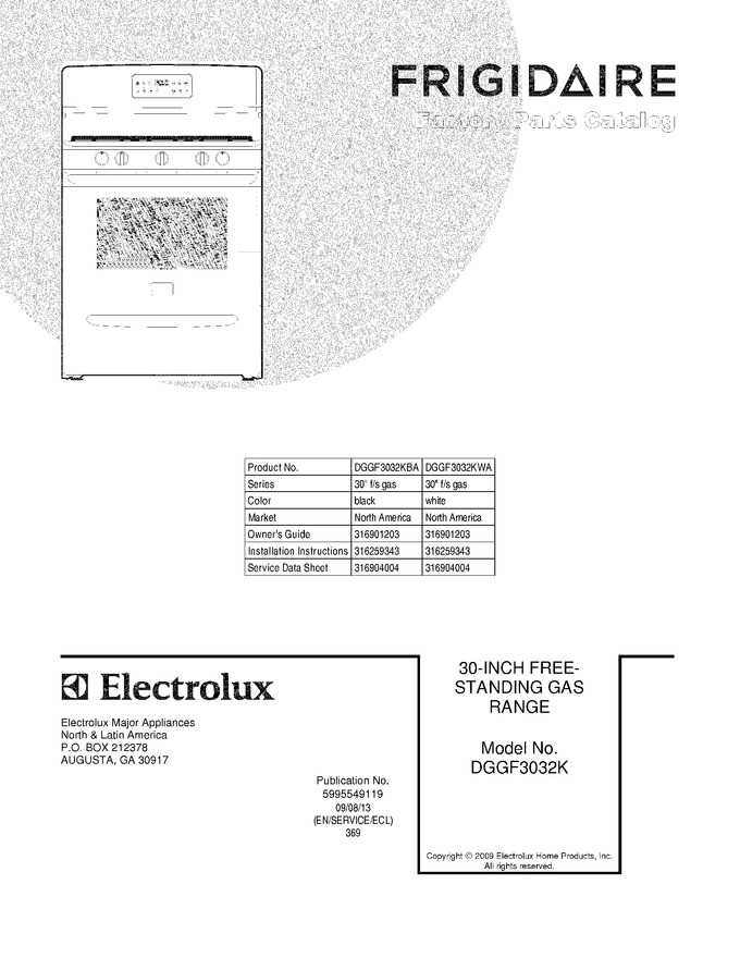 Diagram for DGGF3032KWA