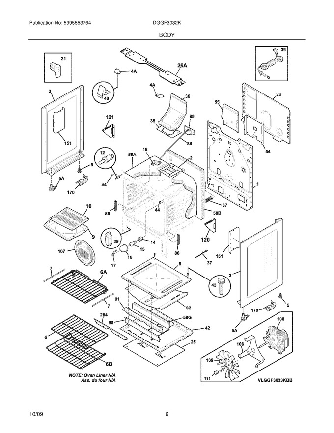 Diagram for DGGF3032KWB