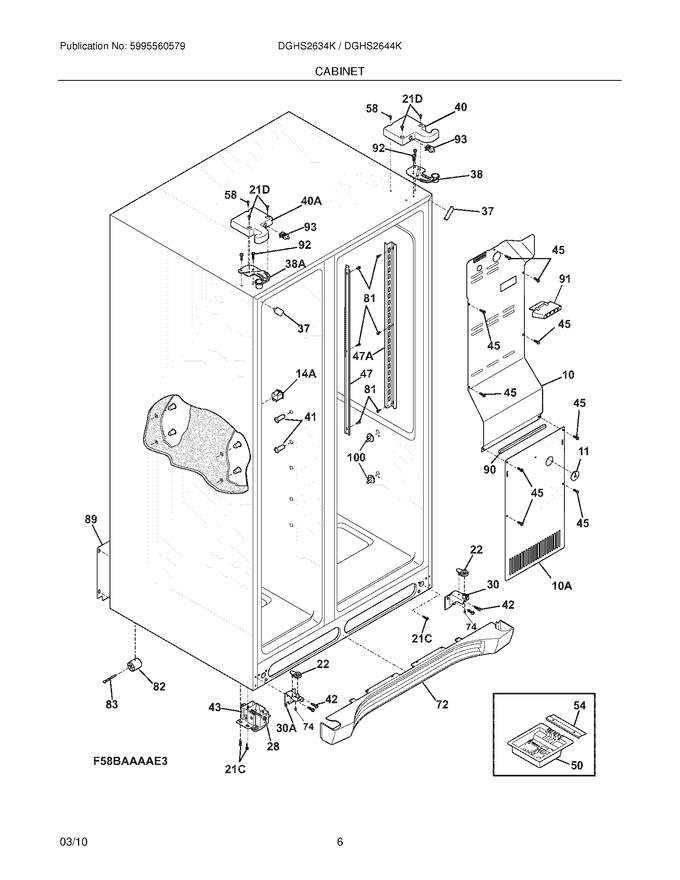 Diagram for DGHS2634KE3