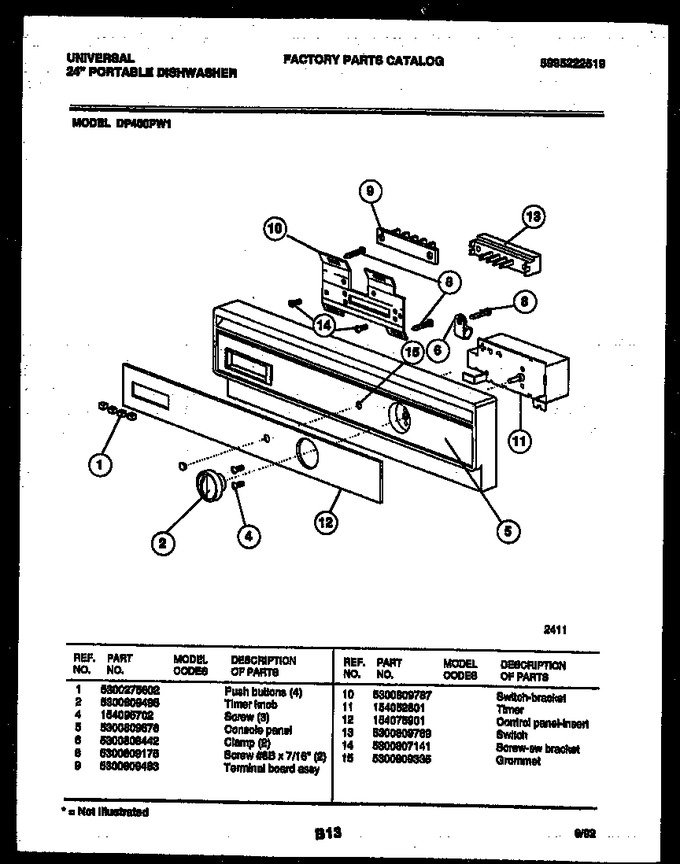 Diagram for DP400PWW1
