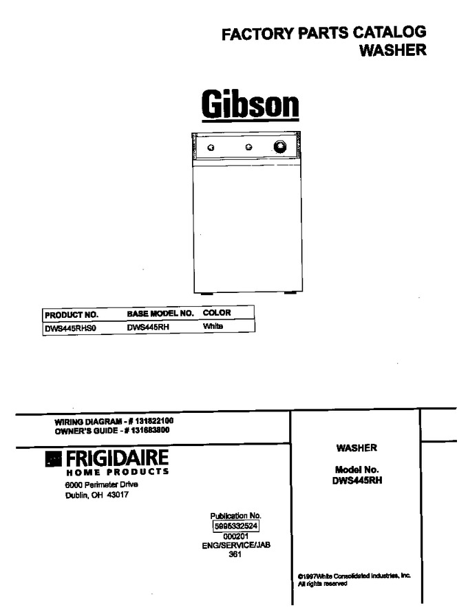 Diagram for DWS445RHS0