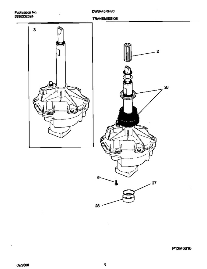 Diagram for DWS445RHS0