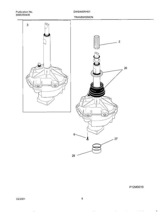 Diagram for DWS445RHS1