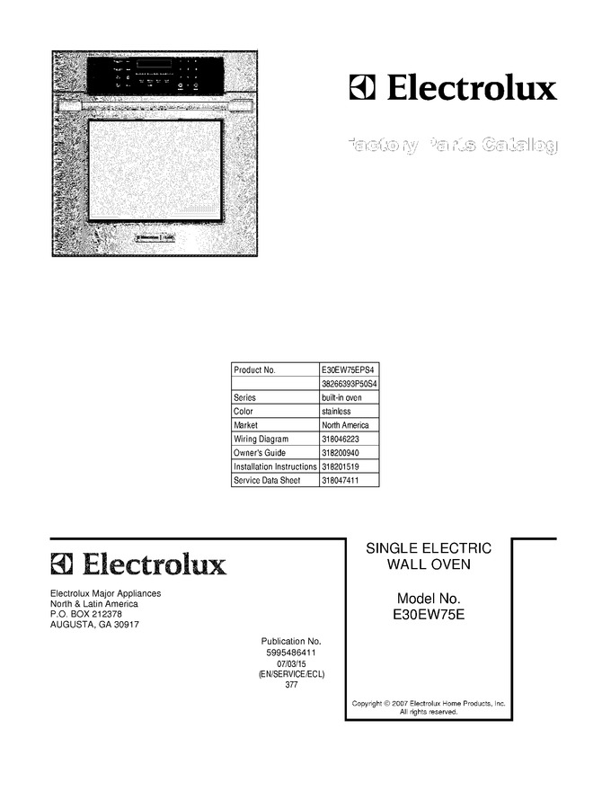 Diagram for E30EW75EPS4