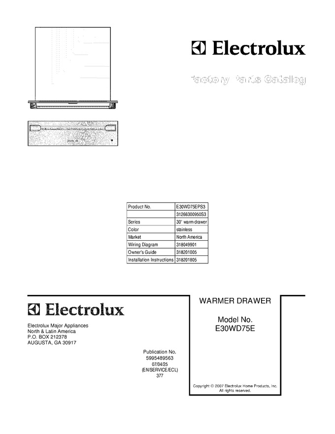 Diagram for E30WD75EPS3