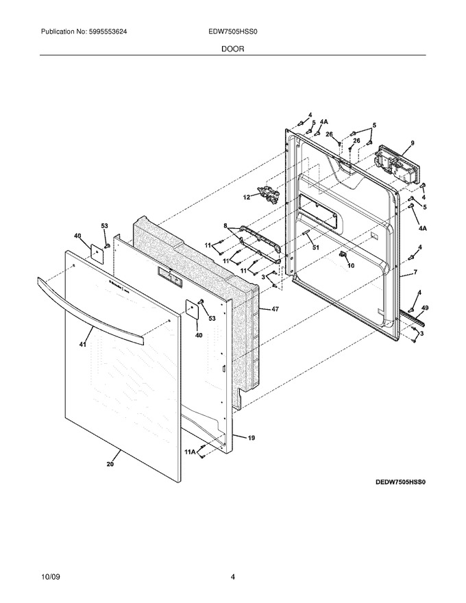 Diagram for EDW7505HSS0