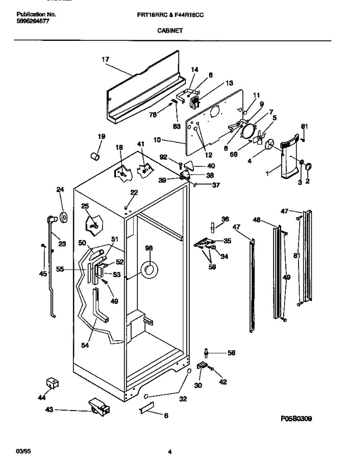 Diagram for FRT18RRCW0