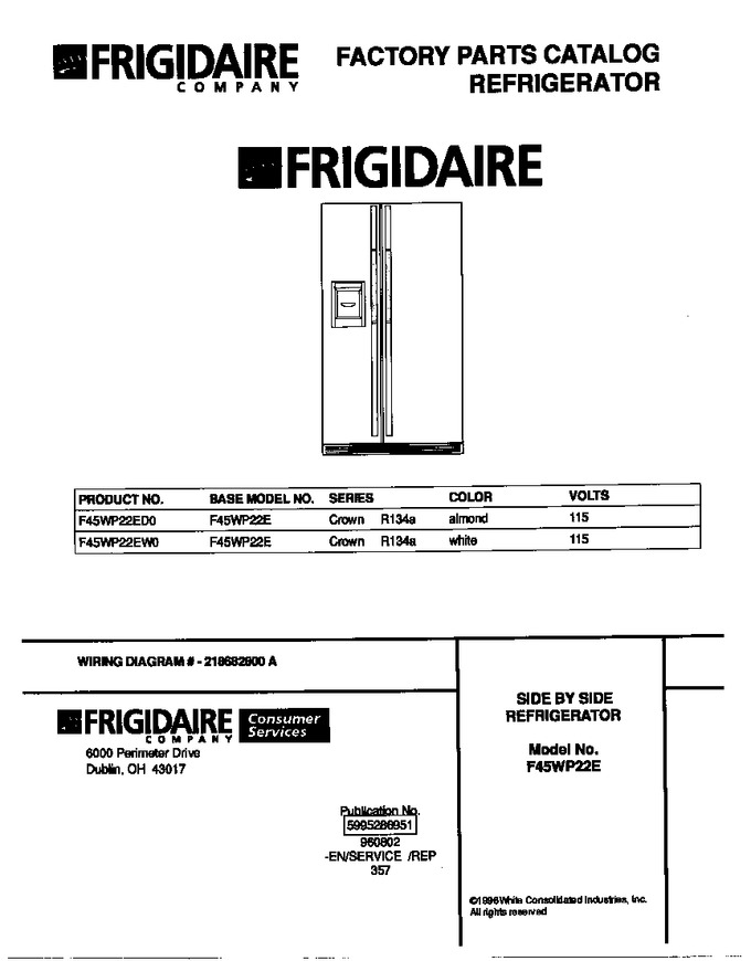 Diagram for F45WP22ED0