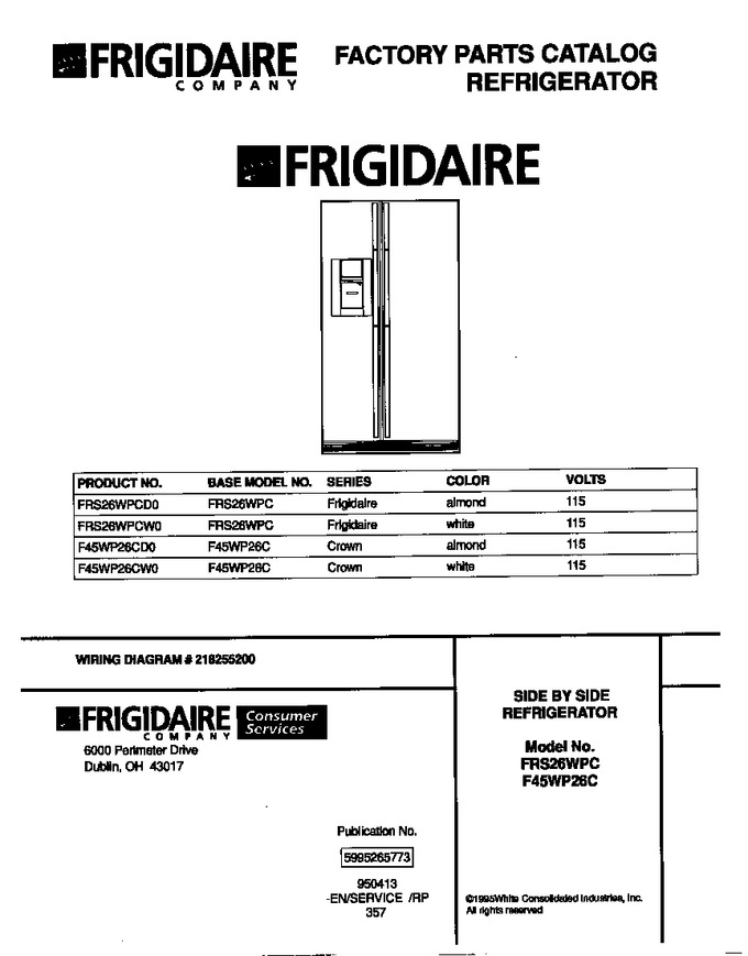 Diagram for FRS26WPCW0