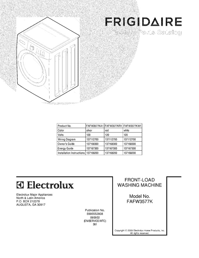 Diagram for FAFW3577KR1