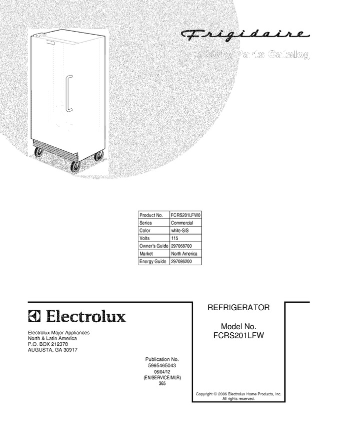 Diagram for FCRS201LFW0