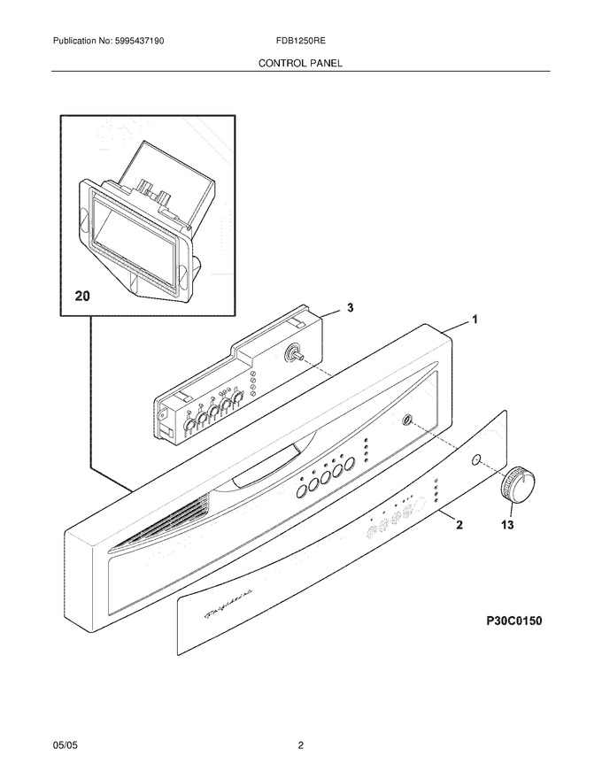 Diagram for FDB1250REC0