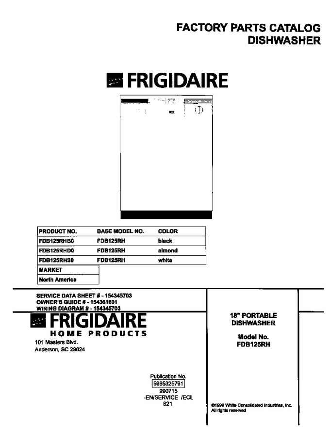 Diagram for FDB125RHS0