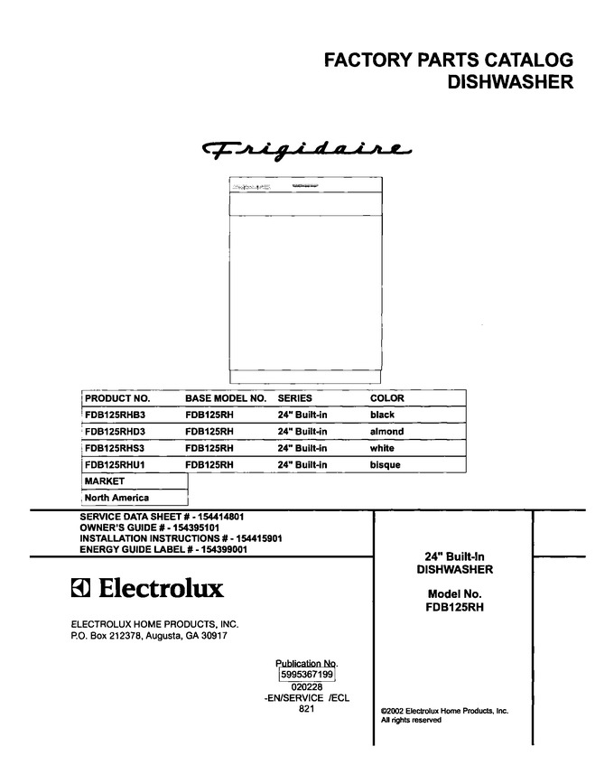 Diagram for FDB125RHB3