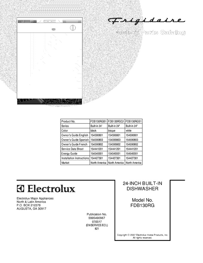 Diagram for FDB130RGS1