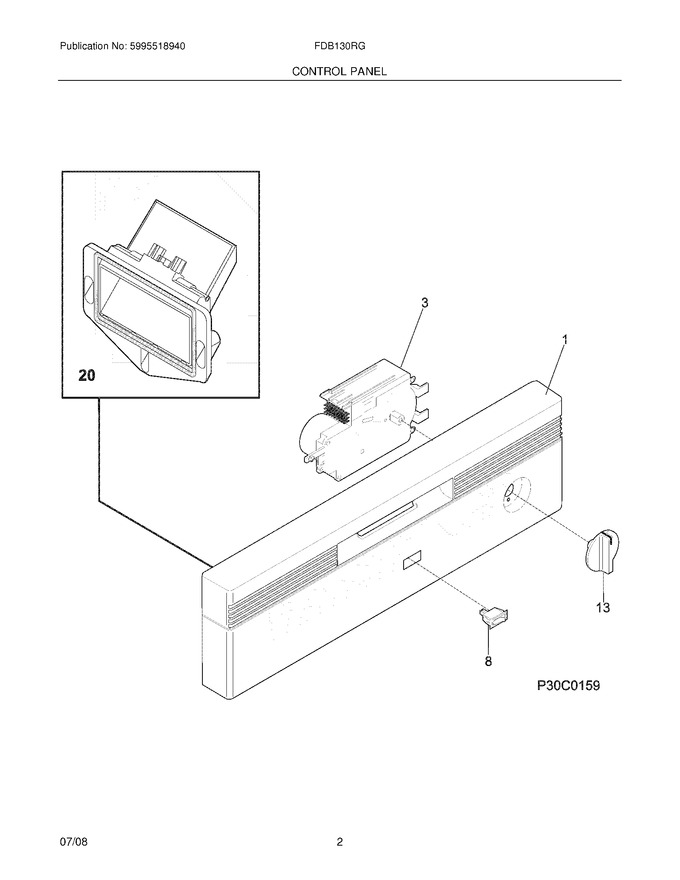 Diagram for FDB130RGS3