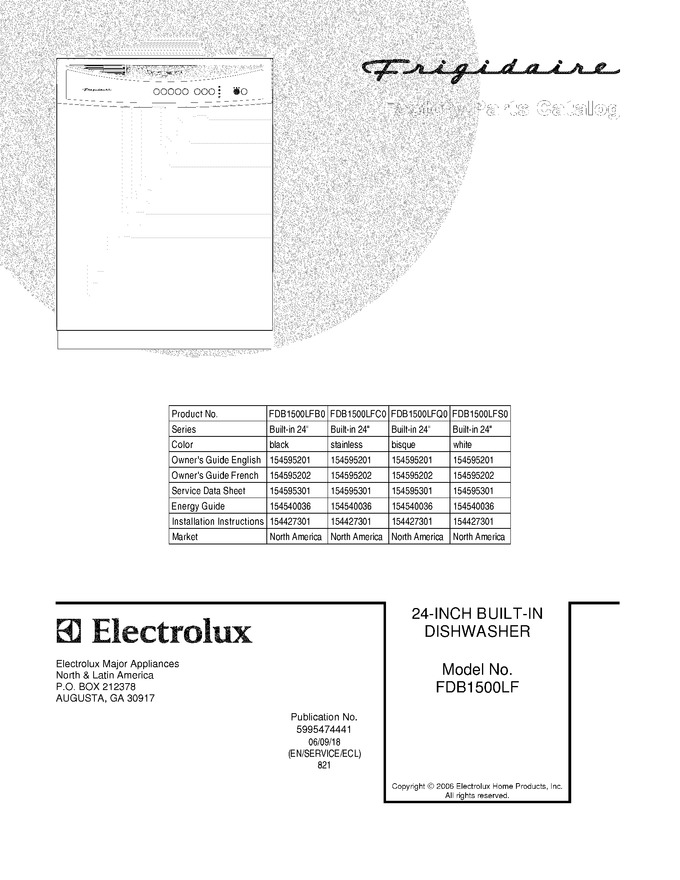 Diagram for FDB1500LFS0