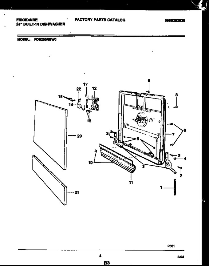 Diagram for FDB200RBW0