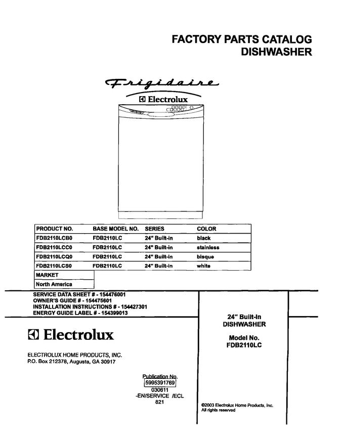Diagram for FDB2110LCC0