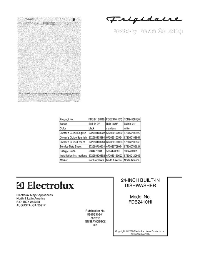 Diagram for FDB2410HIS0