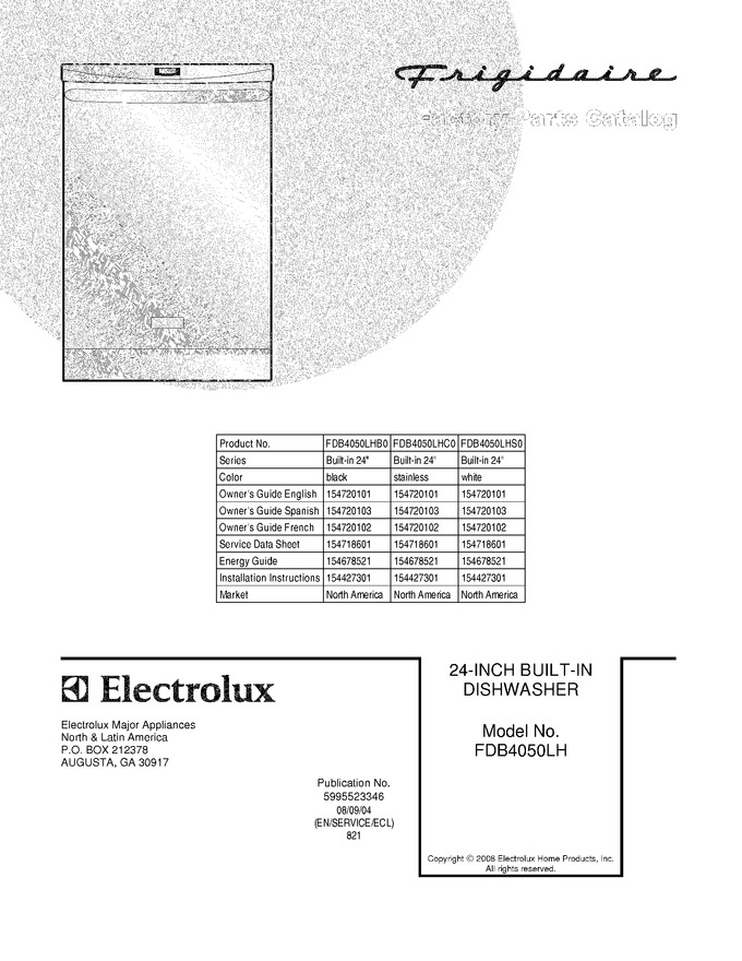 Diagram for FDB4050LHB0
