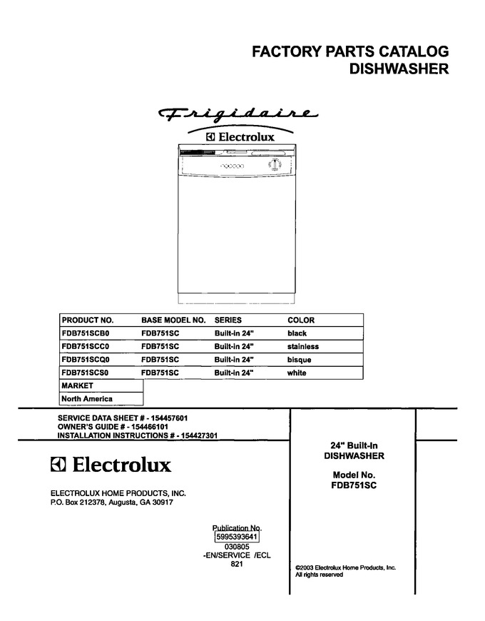 Diagram for FDB751SCC0
