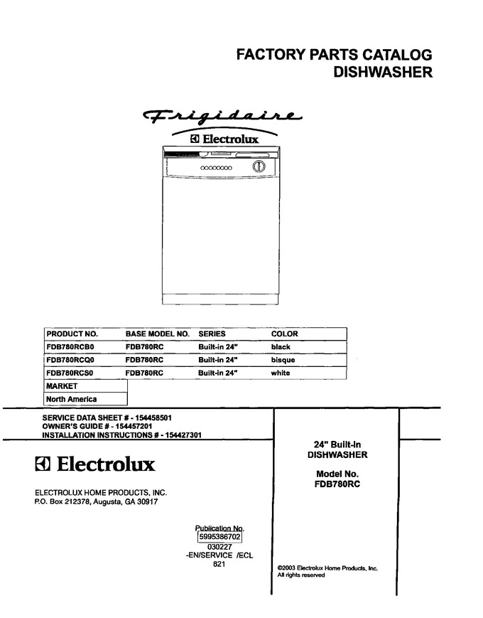 Diagram for FDB780RCQ0