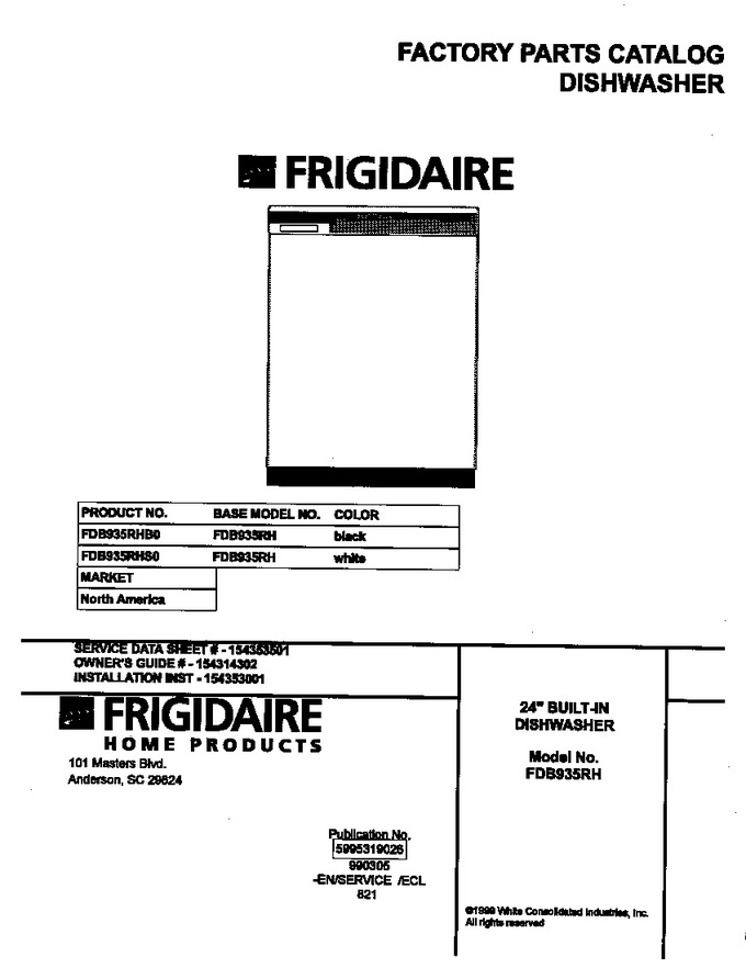 Diagram for FDB935RHS0