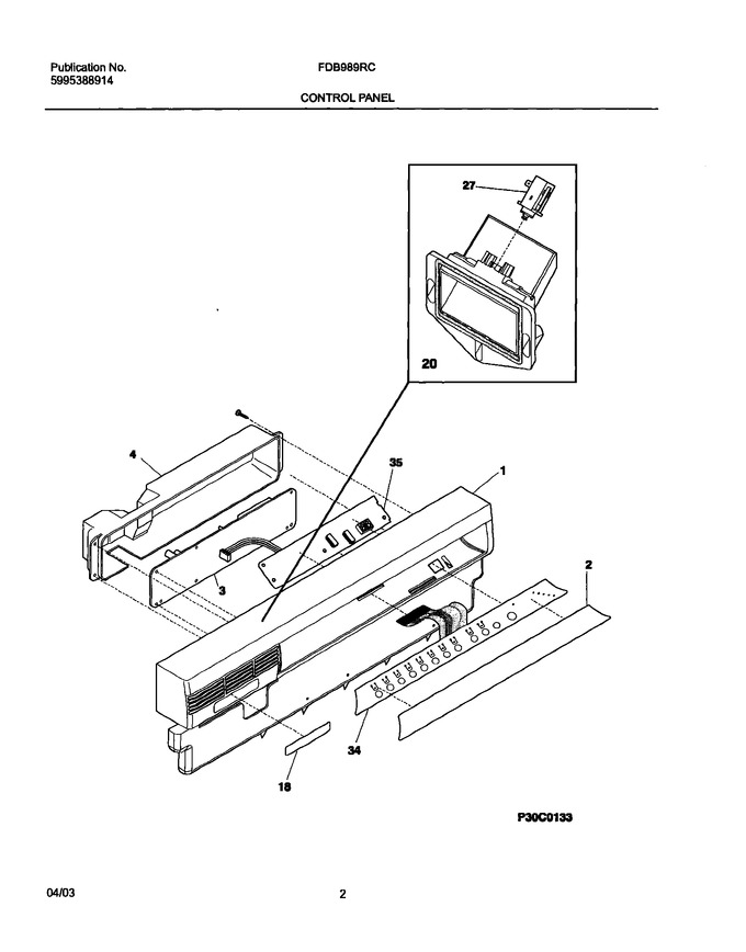 Diagram for FDB989RCS0