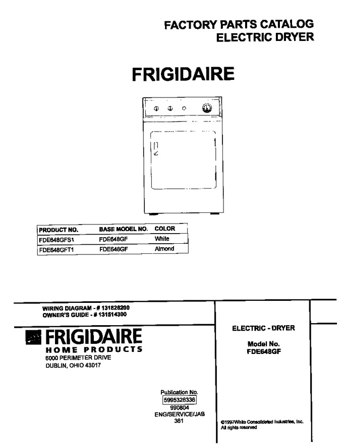 Diagram for FDE648GFS1