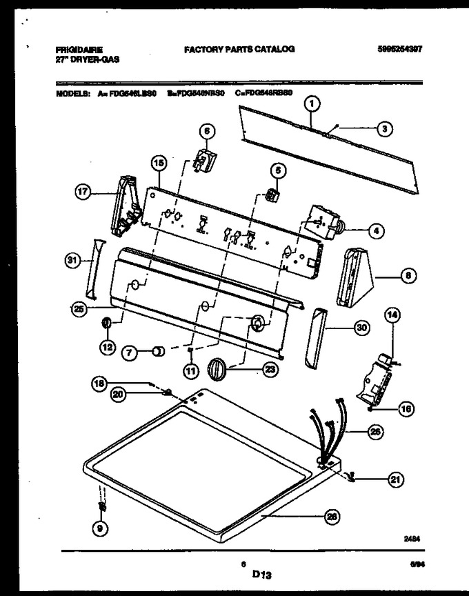 Diagram for FDG546RBT0