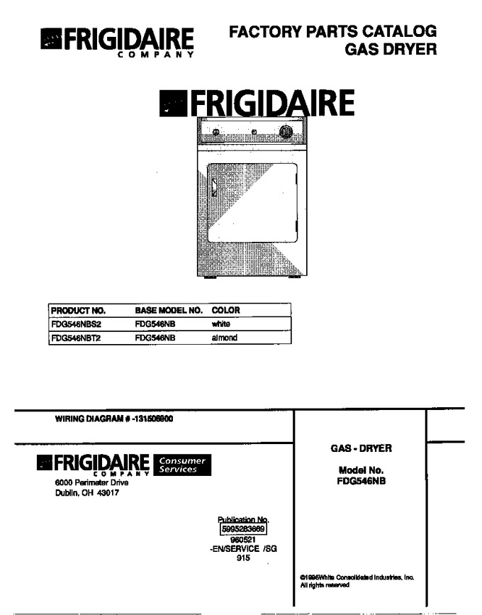 Diagram for FDG546NBT2