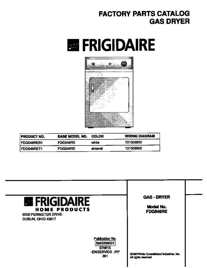 Diagram for FDG546RES1