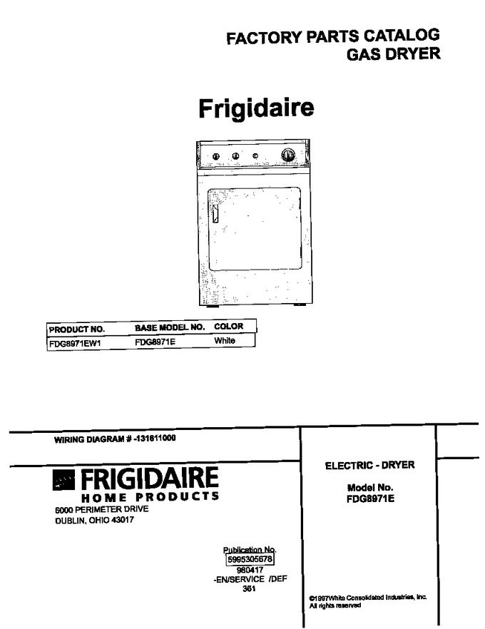 Diagram for FDG8971EW1