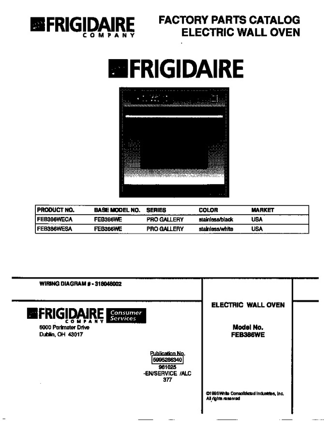 Diagram for FEB386WECA