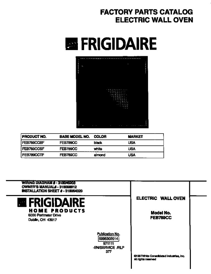 Diagram for FEB789CCSF