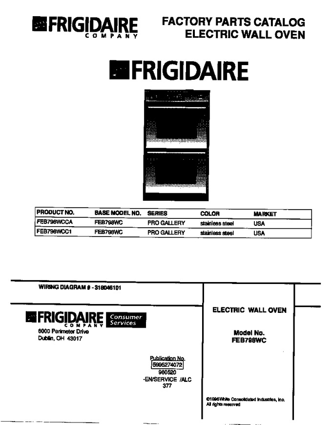 Diagram for FEB798WCCA